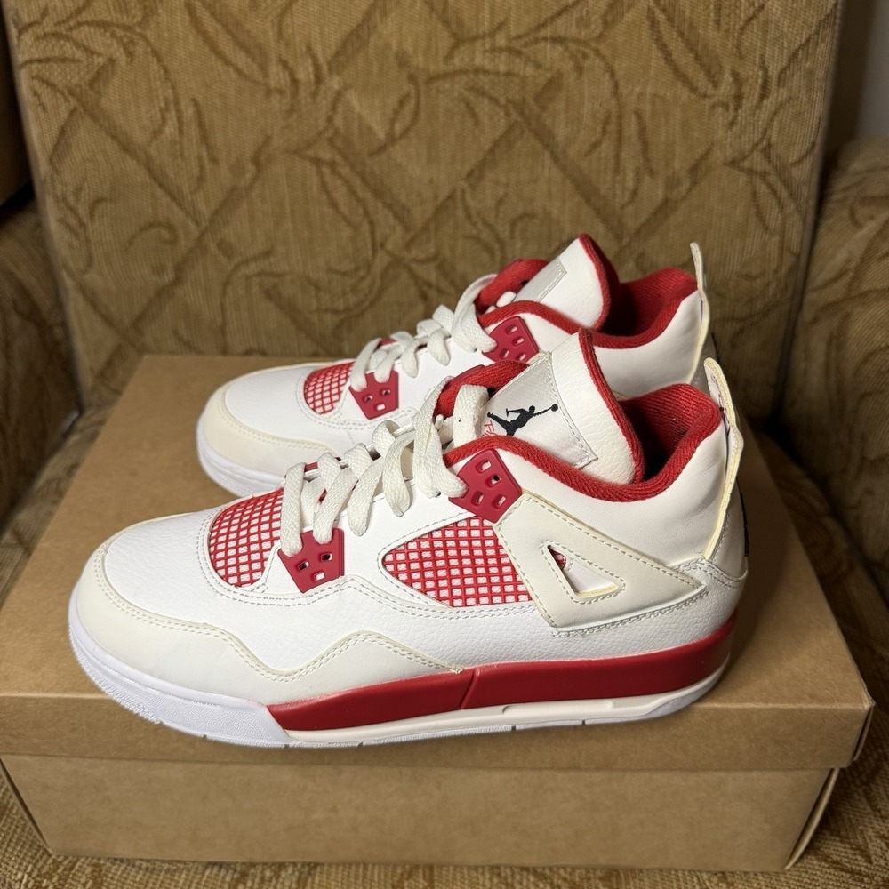 Nike Air Jordan Retro 4 Alternate 89 Red White (408452-106) Youth Size 6Y | 7.5W